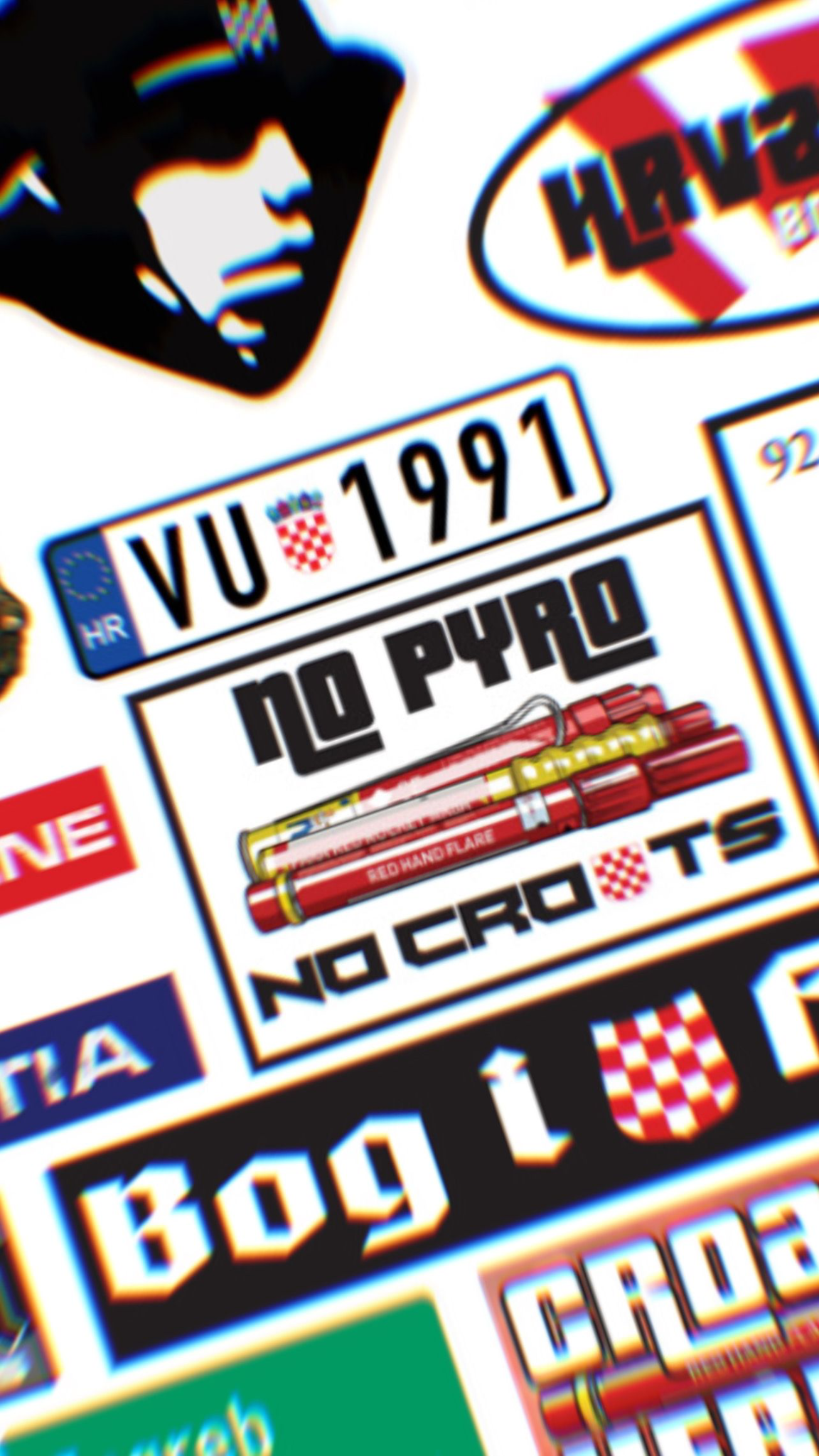 Volume I Croatian sticker artwork close-up