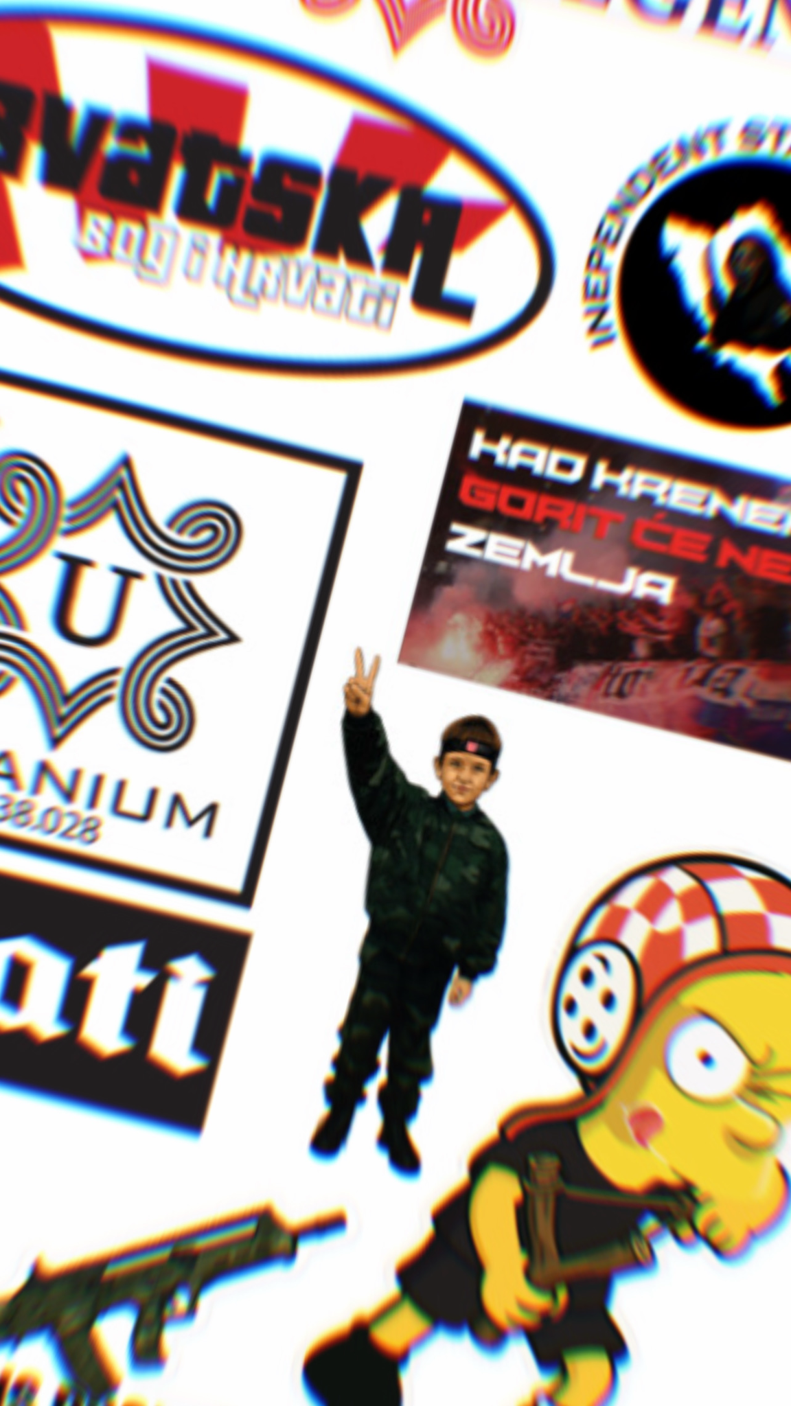 Volume I archival sticker artwork close-up